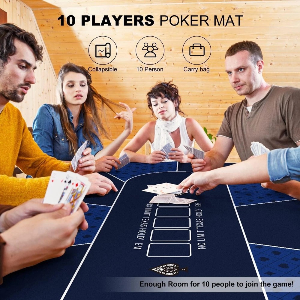 3MM Thick Poker Table Topper - Portable