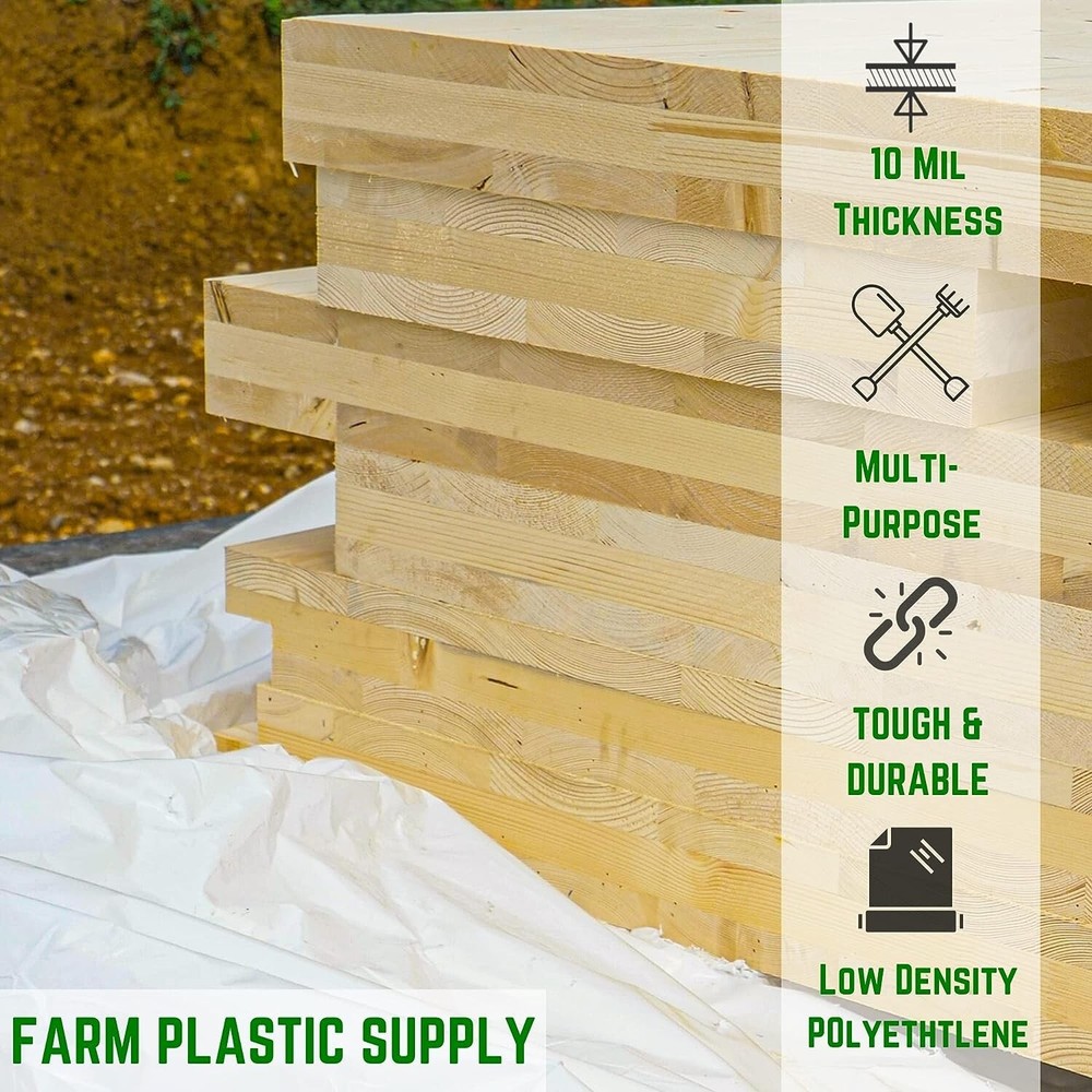 Farm Plastic Supply - 10 Mil White Plastic Sheeting