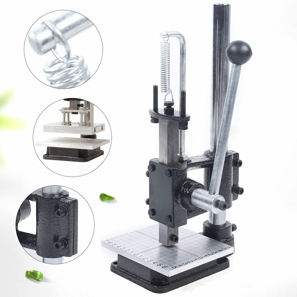 Manual Stamping Machine Puncher Tabletop Plate Punching Machine Adjustable