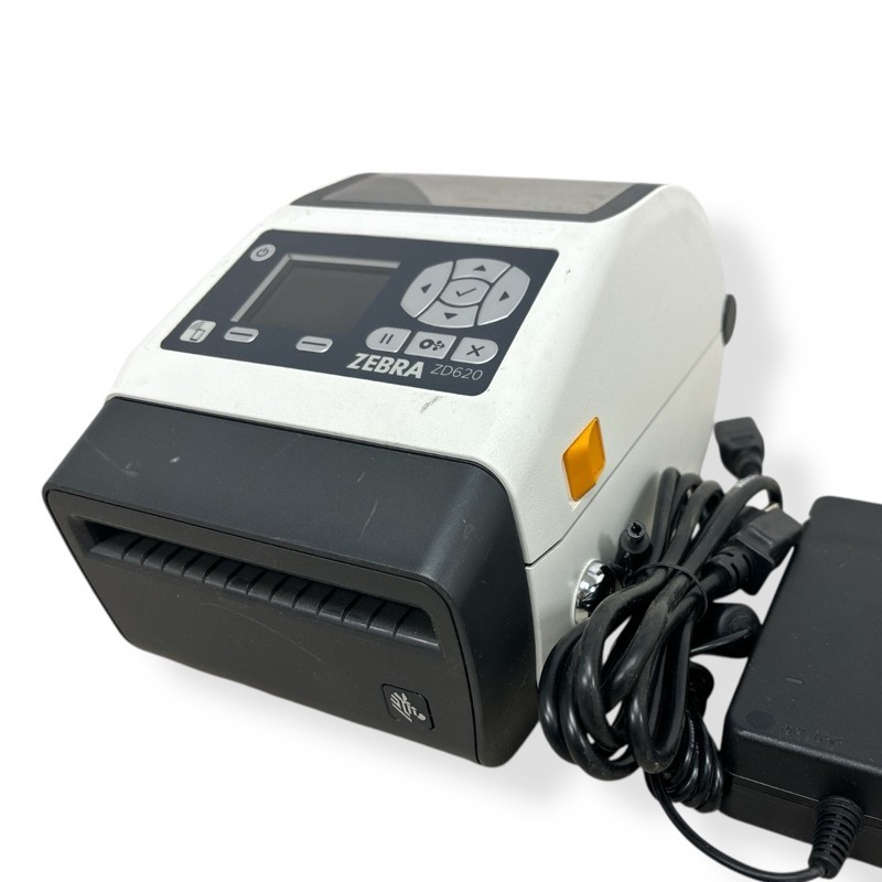 Zebra ZD620 Thermal Direct Label Printer USB Serial Ethernet Printer -w/ Adapter
