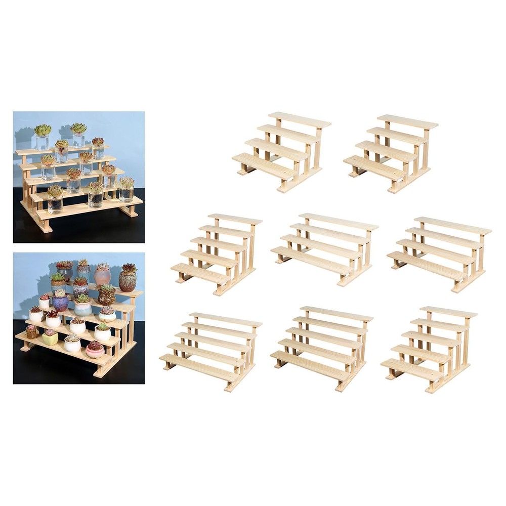 Wooden Display Riser Dessert Shelf Decorative Organization Multifunctional