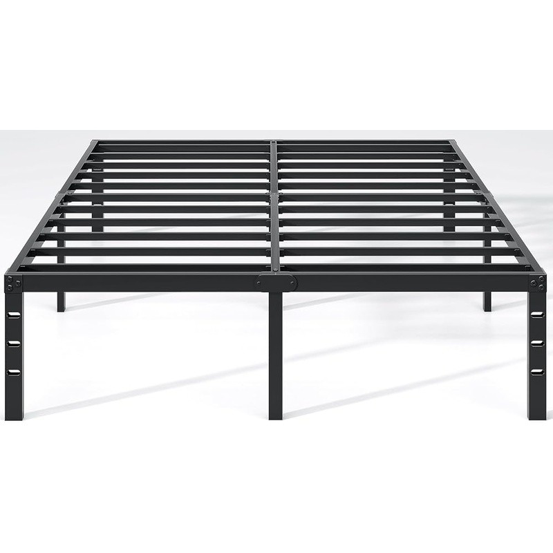 Metal Bed Frame W/ Storage Modern Platform Bed Strong Stability Easy Clean New