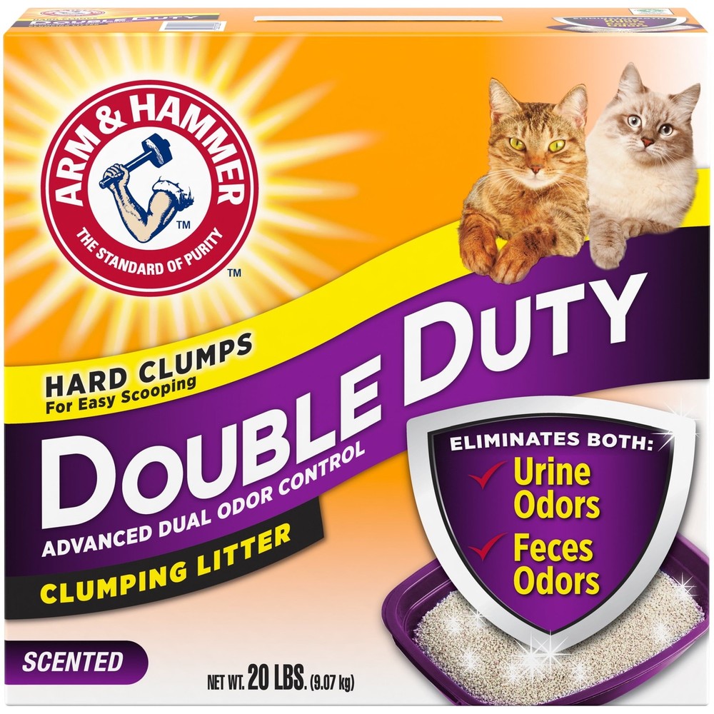 (4 pack) Advanced Odor Control Clumping Cat Litter, Scented, 20 lbs