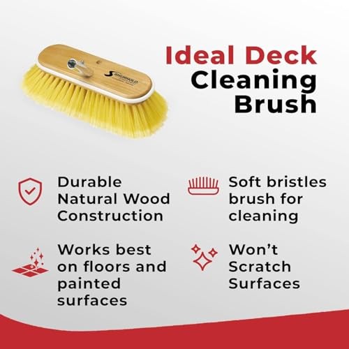 Classic 10" Deck Brush Soft Yellow Deck Brush Soft