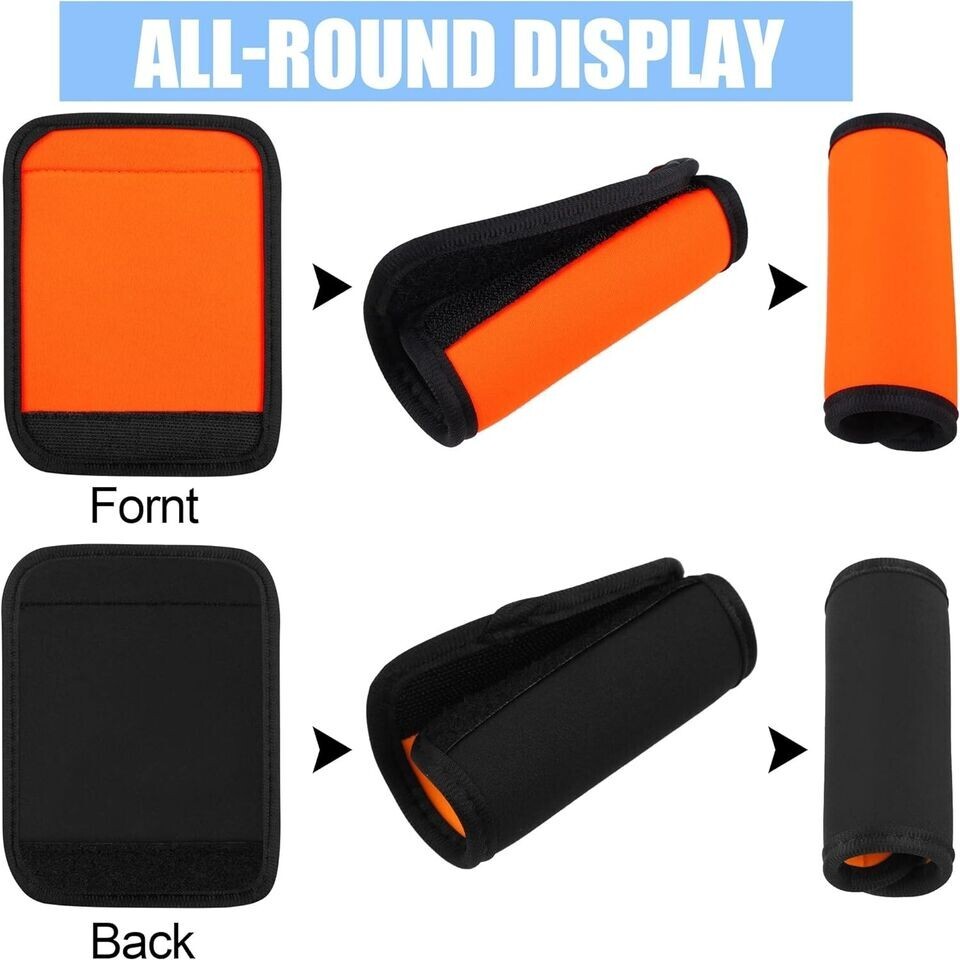 Travel Luggage Suitcase Tags Handle Wrap Identifiers Marker 6 Pack