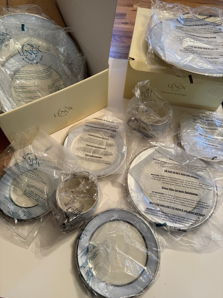 Lenox Blue Frost Dinnerware 2 Sets, 10 Pieces Total