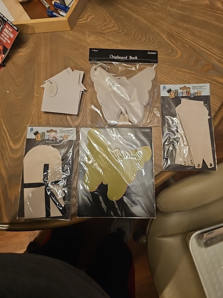 Chipboard cutouts various designs - see pictures