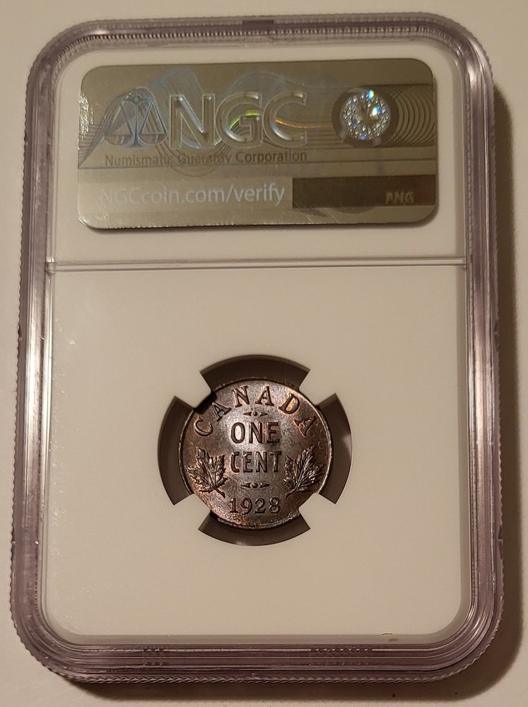 Canada George V 1928 Cent MS64 BN NGC