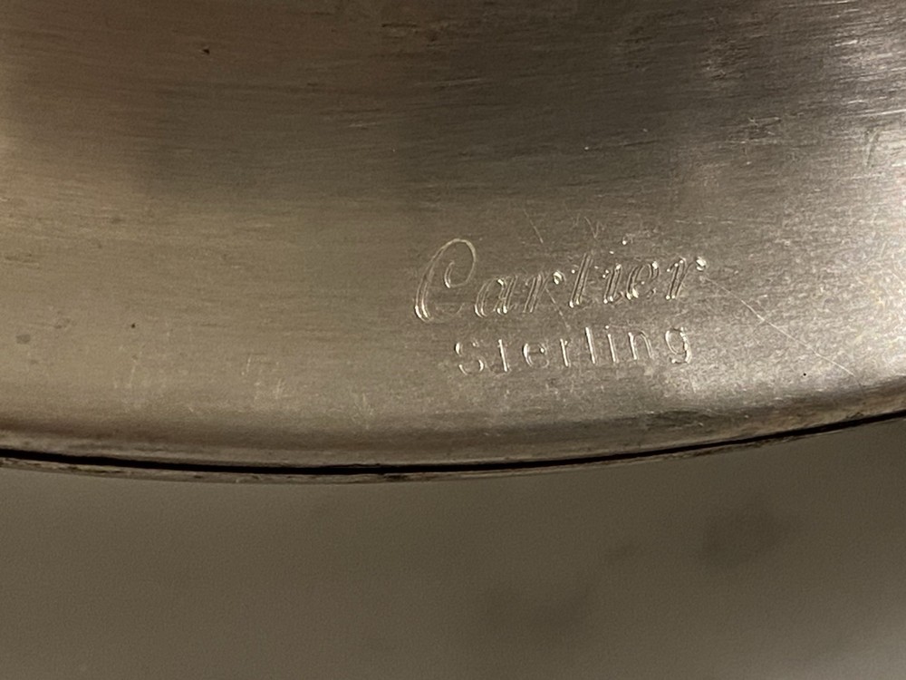 Vintage Cartier Sterling Silver Coaster