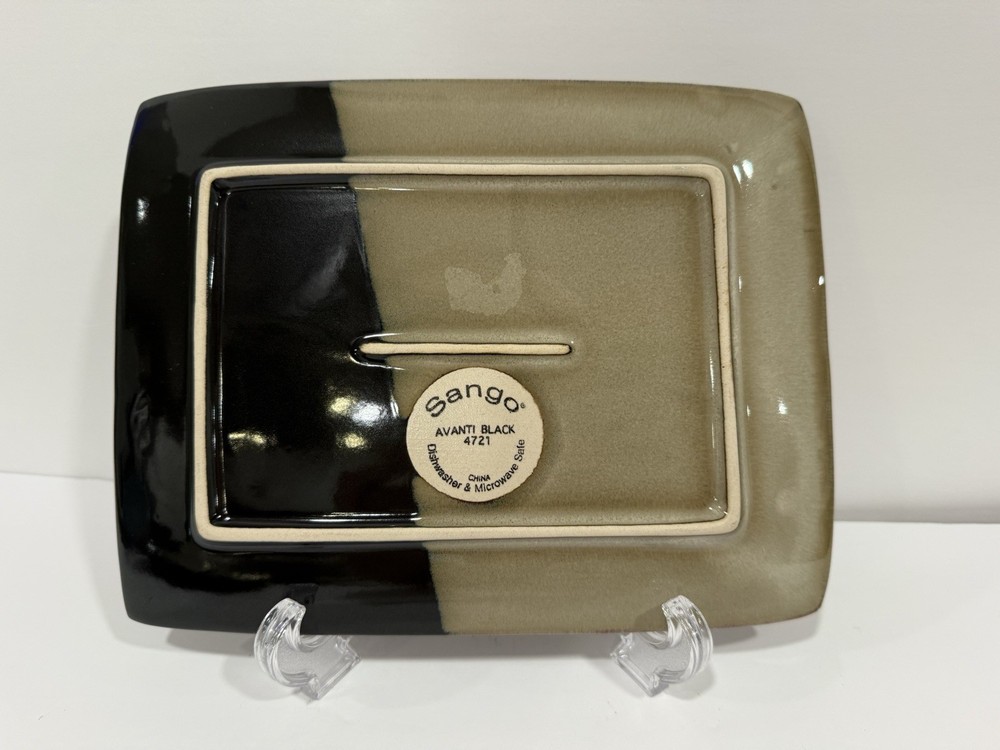 Vintage Sango Avanti Black 9" Platter