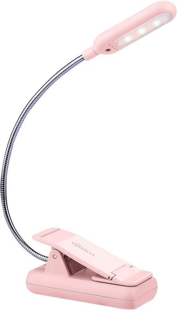 Rechargeable Book Light, Blue Light Blocking, Amber 1600K Clip On Reading Light,