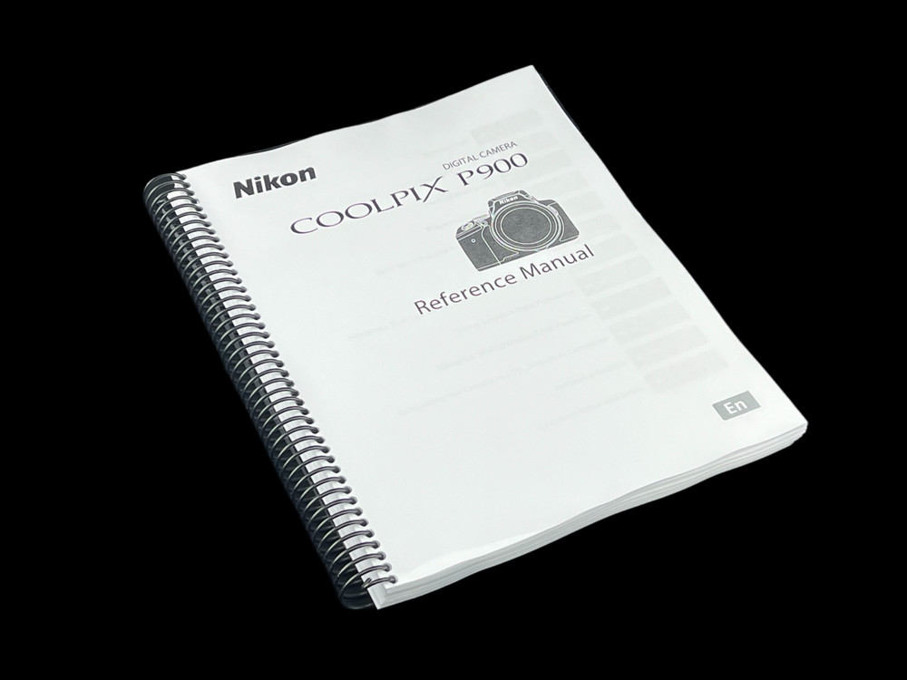 Nikon CoolPix P900 Reference Instruction Manual: 242 Pages & Protective Covers