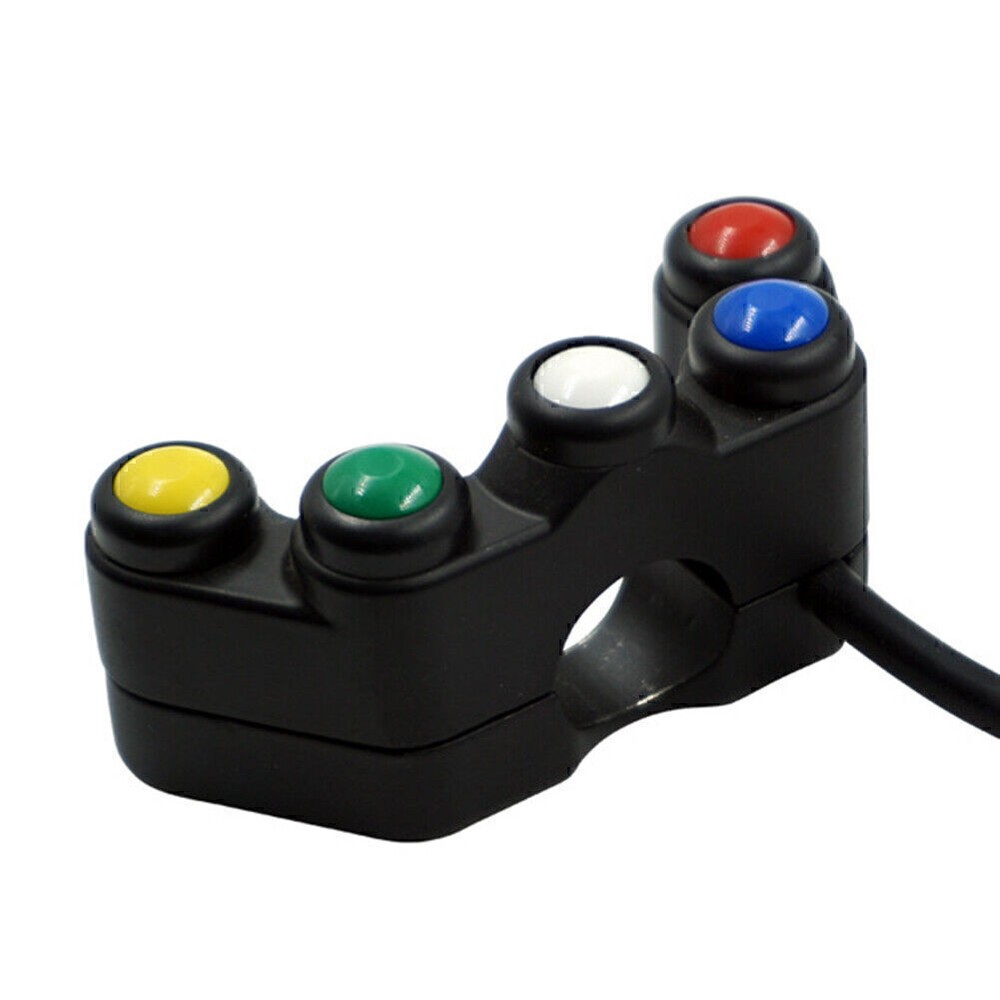1 Pcs 7/8" 22mm Universal Handlebar Switch 5 button Array Motorcycle Switches
