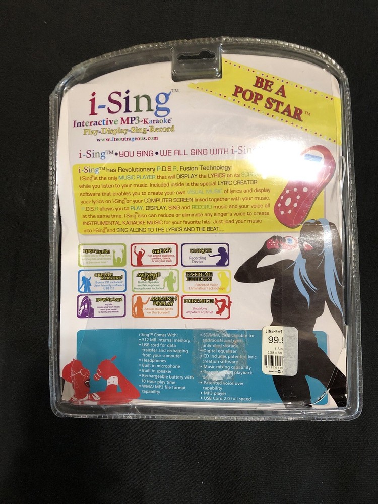 i-Sing Interactive Karaoke Play-Display-Sing-Record Ultimate Music Player
