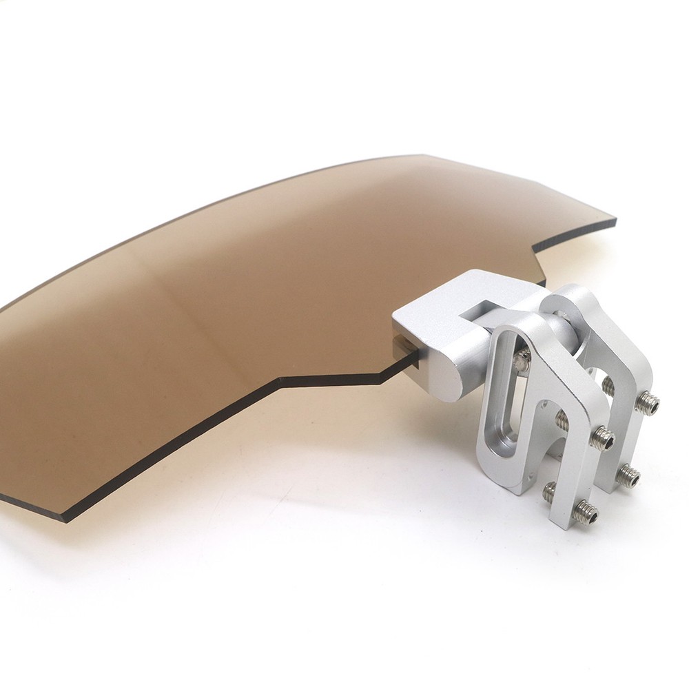 Motorcycle Tea Adjustable Clip On Windshield Extension Spoiler Wind Deflector