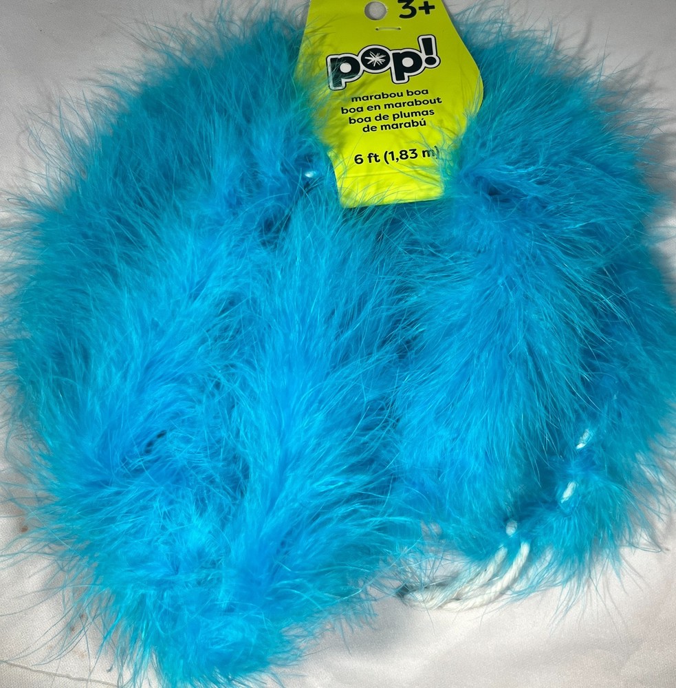 (3 PACK) Pop! Marabou Boa 6ft. - Blue