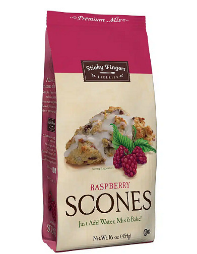 Sticky Fingers Bakeries Raspberry Scones Baking Mix