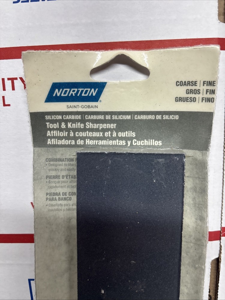 Norton Silicon Carbide Sharpening Stone, Double Sided
