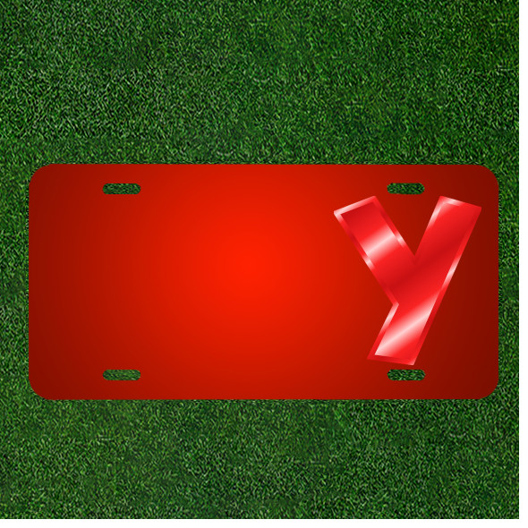 Custom Personalized License Plate With Add Names To Alphabet Y Abc Letter