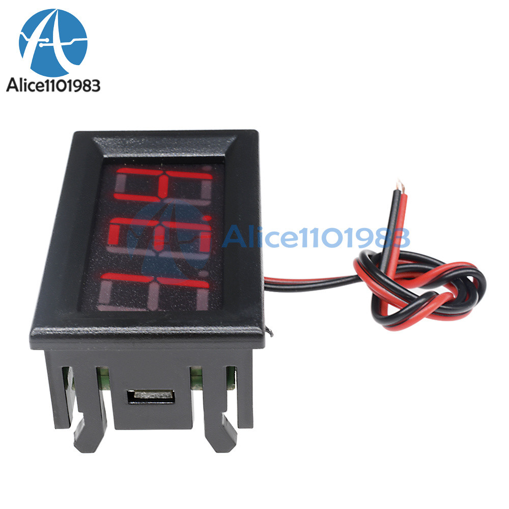 0.56" DC4.5-30V Voltmeter LED Panel Three Digital Display Volt Voltage Meter Red