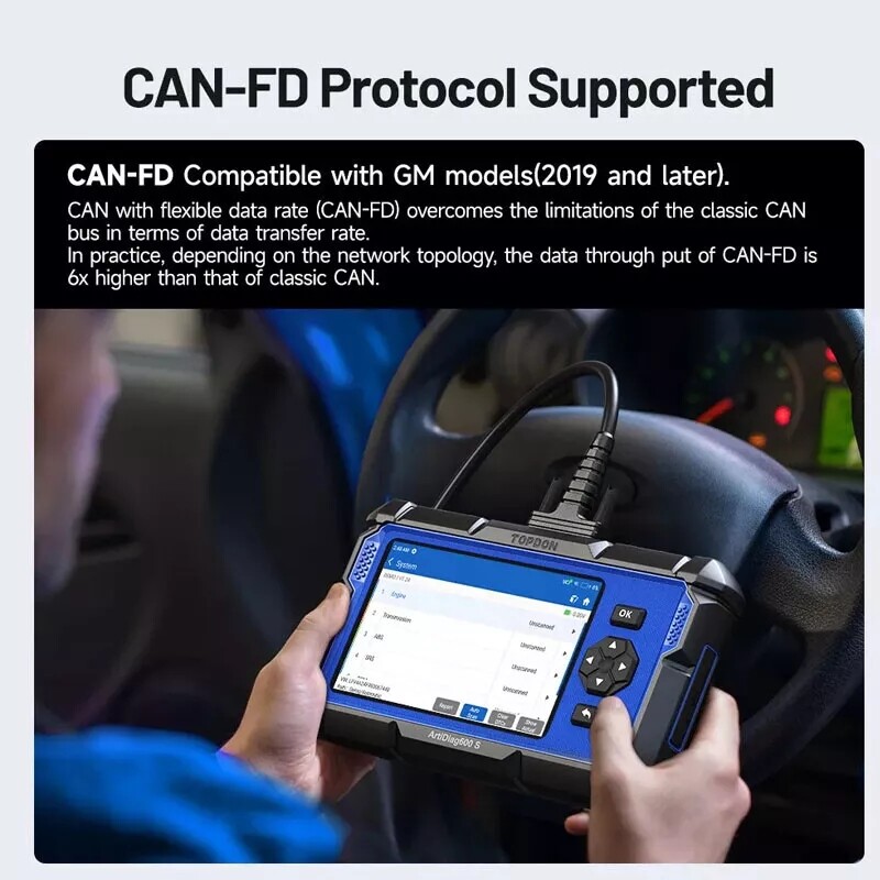 2026 Newest TOPDON AD600S Free Updates ABS SAS BMS DPF TPMS Vehicle Code Reader