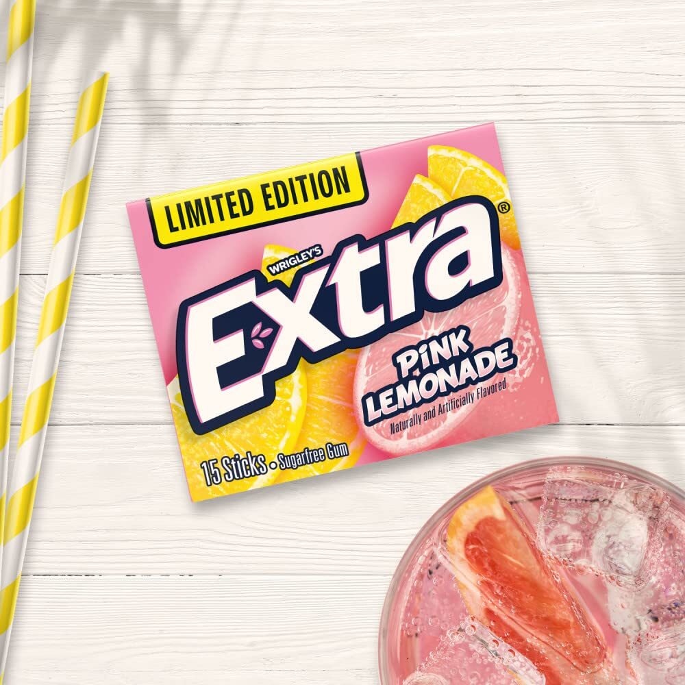 EXTRA PINK LEMONADE 15 STICKS PER PACK 10 PACKS PER INNER (TOTAL 150 STICKS)