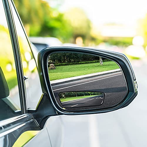 2 Pack of Blind Spot Car Mirrors, Adjustable HD Glass Adjustable - Rectangular