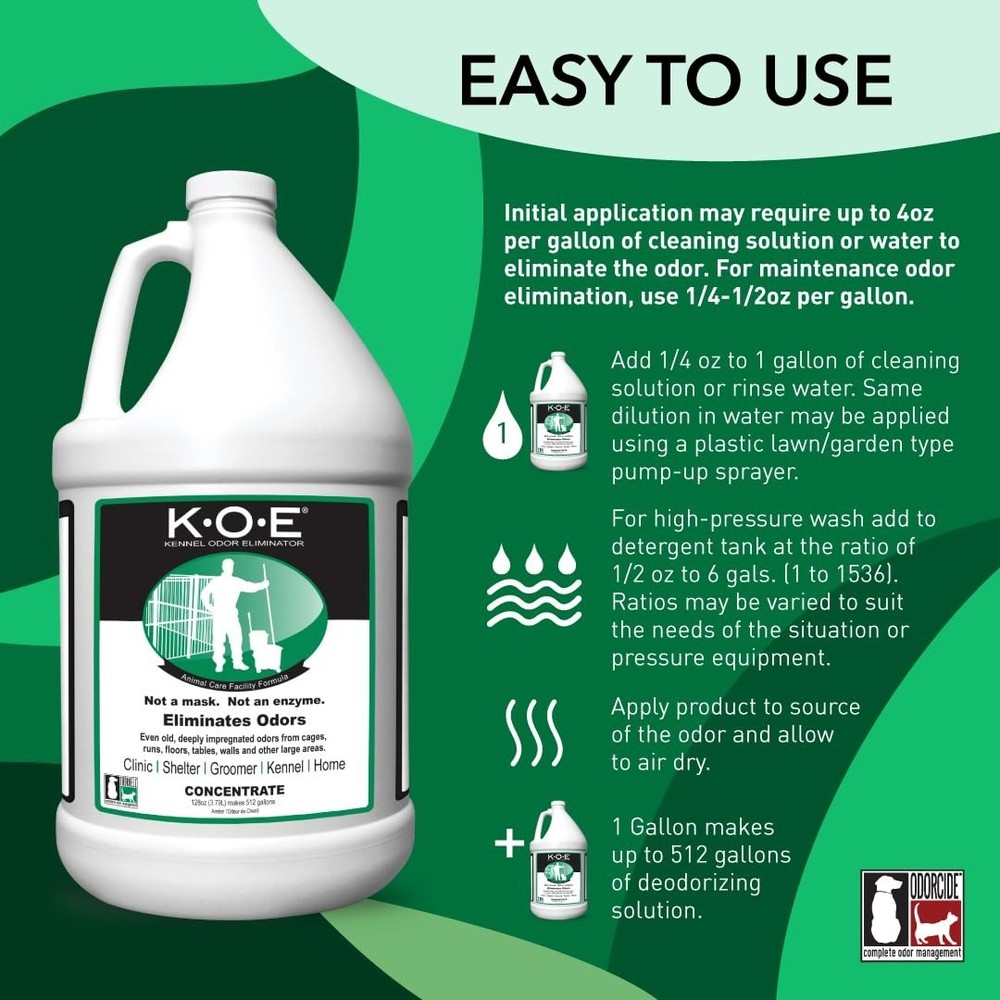 K.O.E. Odor Eliminator for Home & Kennel 128 oz