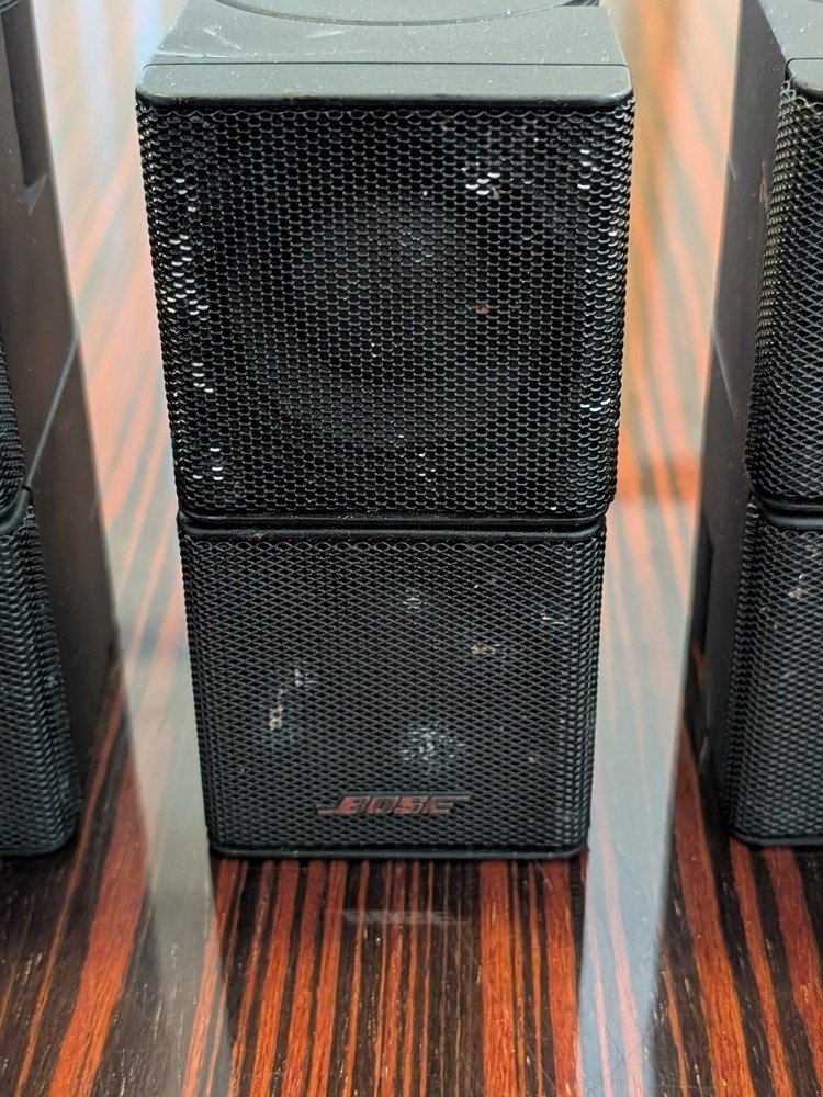 4x BOSE Jewel Double Cube Speakers Black
