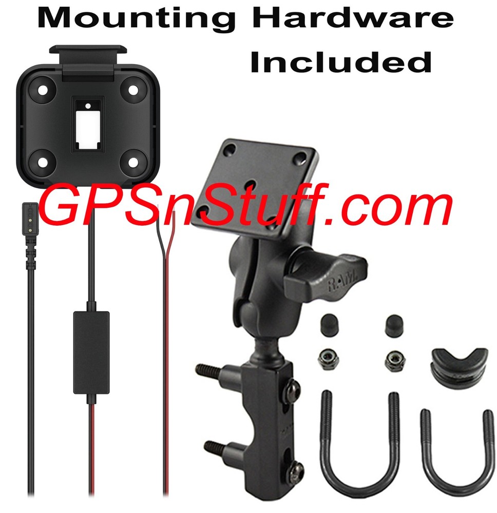 Complete GARMIN Zumo XT/Tread GPS Hardwire RAM Handlebar Mount and Bracket *READ