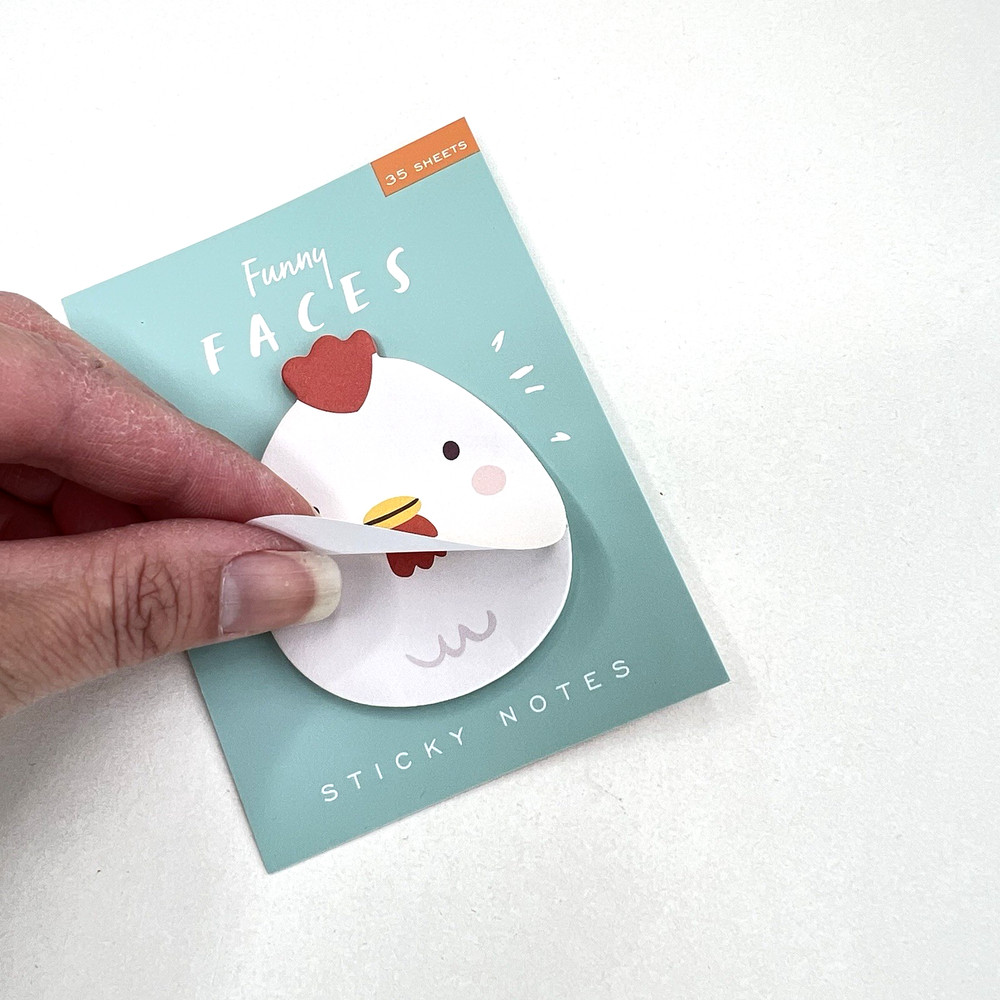 Little Chicken Sticky Note Pad Memo School Lunch Notes