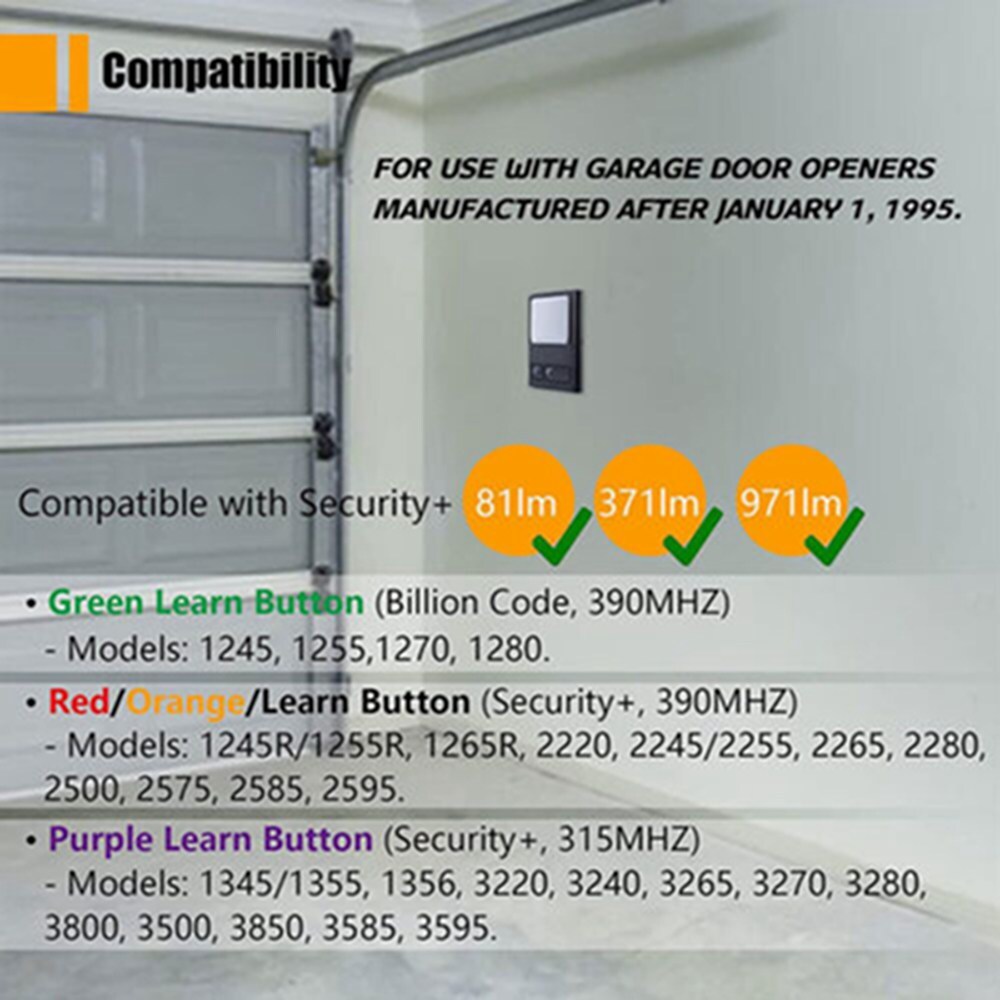 1/2PC For LiftMaster 378LM 041A6345-1 Security+ Wireless Wall Control Panel Comp