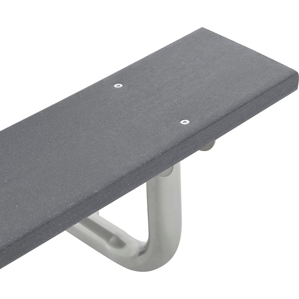 Global Industrial 6' Rectangular Outdoor Picnic Table Recycled Plastic with