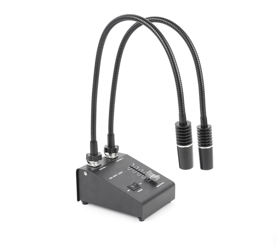 3 in 1 White Led Industrial Camera Light Source Dual Branch Microscope Dual