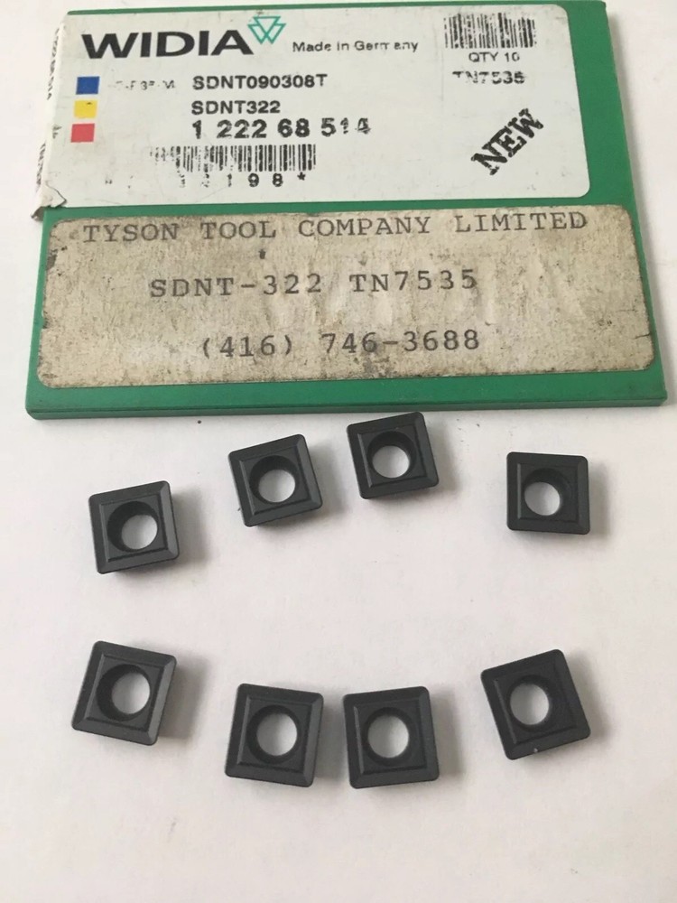 Widia Carbide Inserts SDNT-322 TN7535 Quantity 8