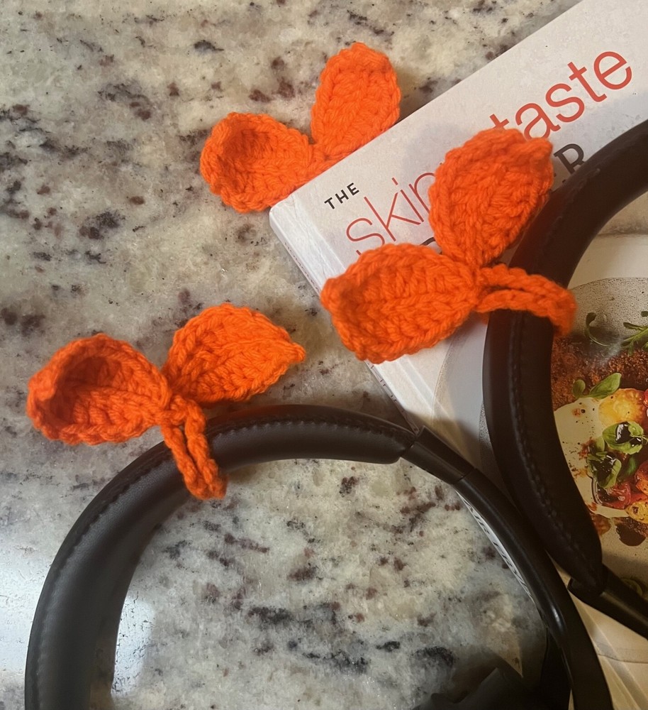 Crochet Sprout Leaf | Headphone Accessory | Bookmark | Cable Tie | Gift for Her