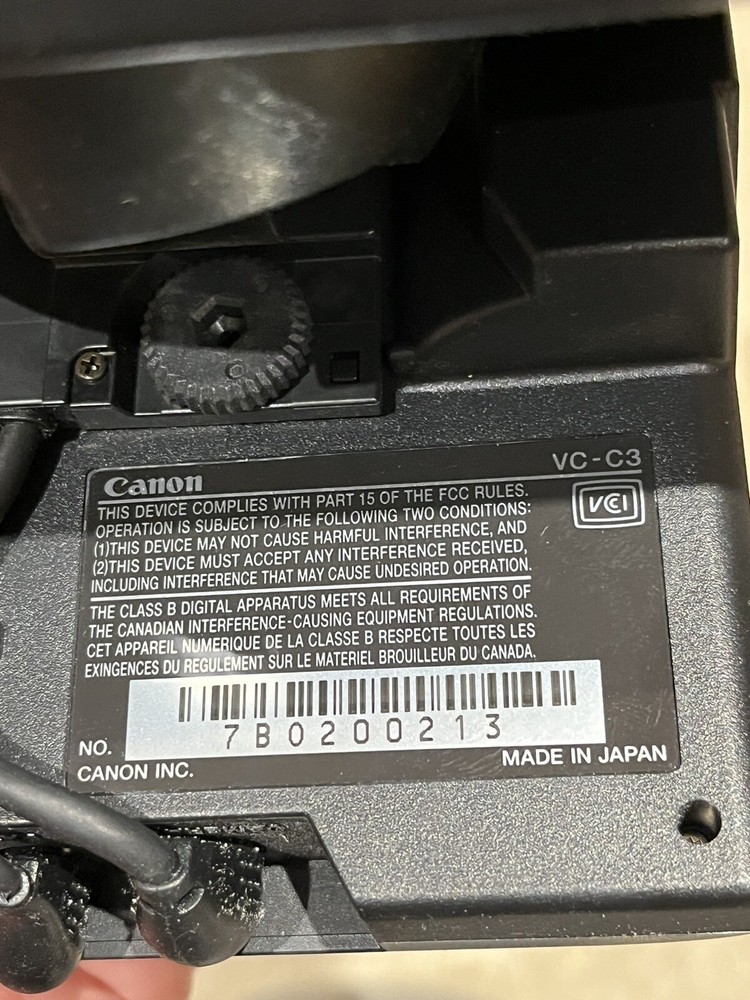 Canon Vc-c3 Communication Camera With CCU-v1