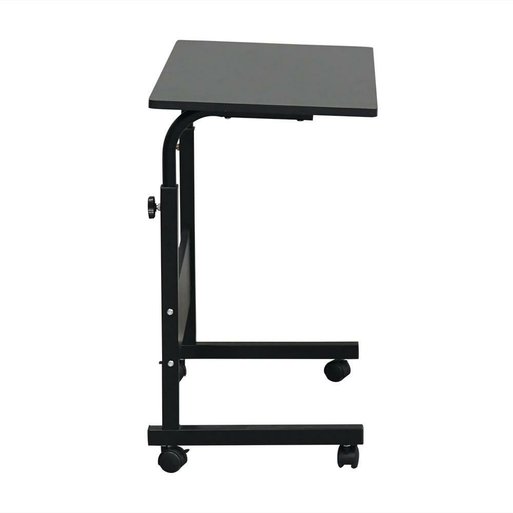 Office Laptop Desk Rolling Adjustable Portable Table Computer Mobile Stand New