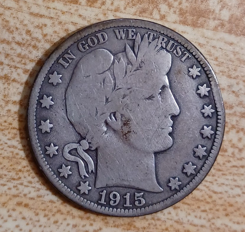 1915-S Barber Half Dollar 50c