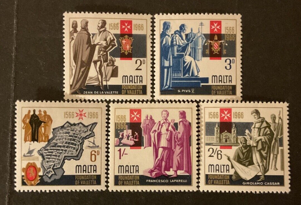 Malta Scott #348-52 never hinged