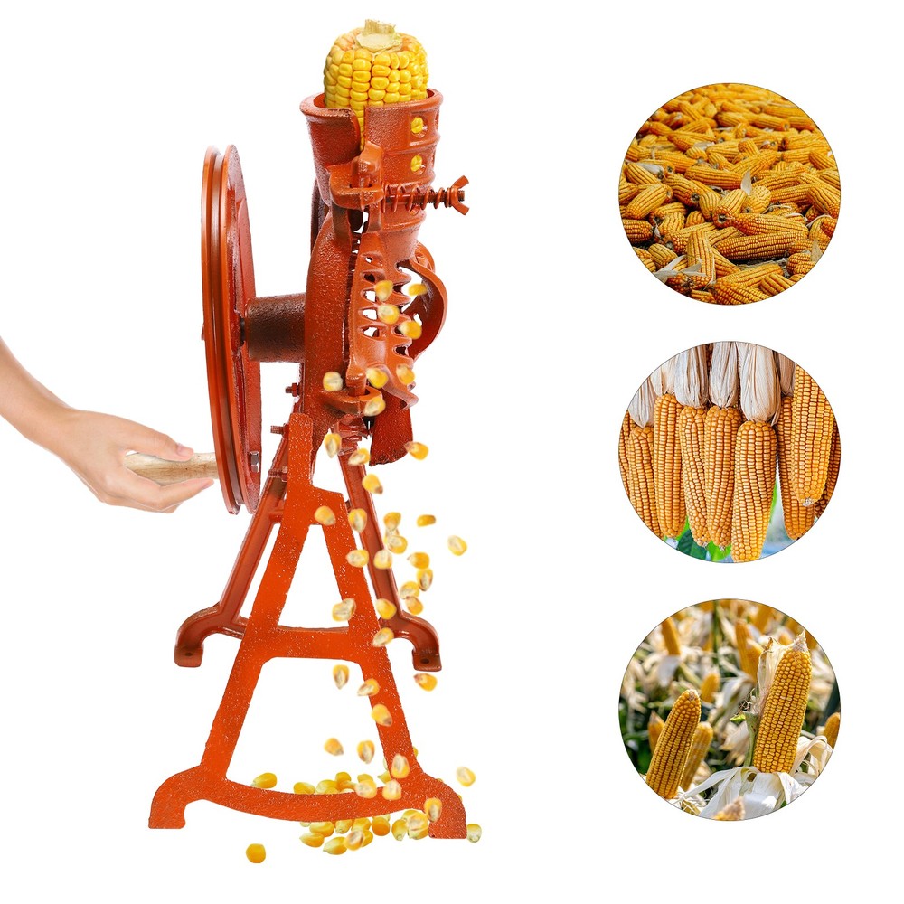 Hand Corn Sheller, Crank Thresher Stripping Machine, Manual Farm Stripper Tool