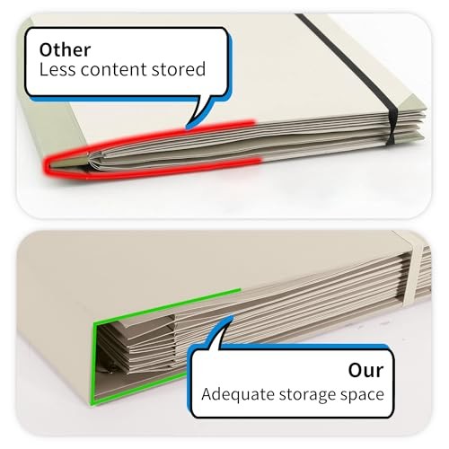 3-Ring Folder Organize Sturdy Hardboard Important Document Organizer with