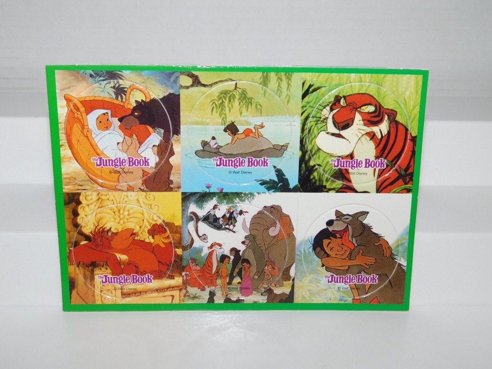 Disney The Jungle Book Pogs on Card