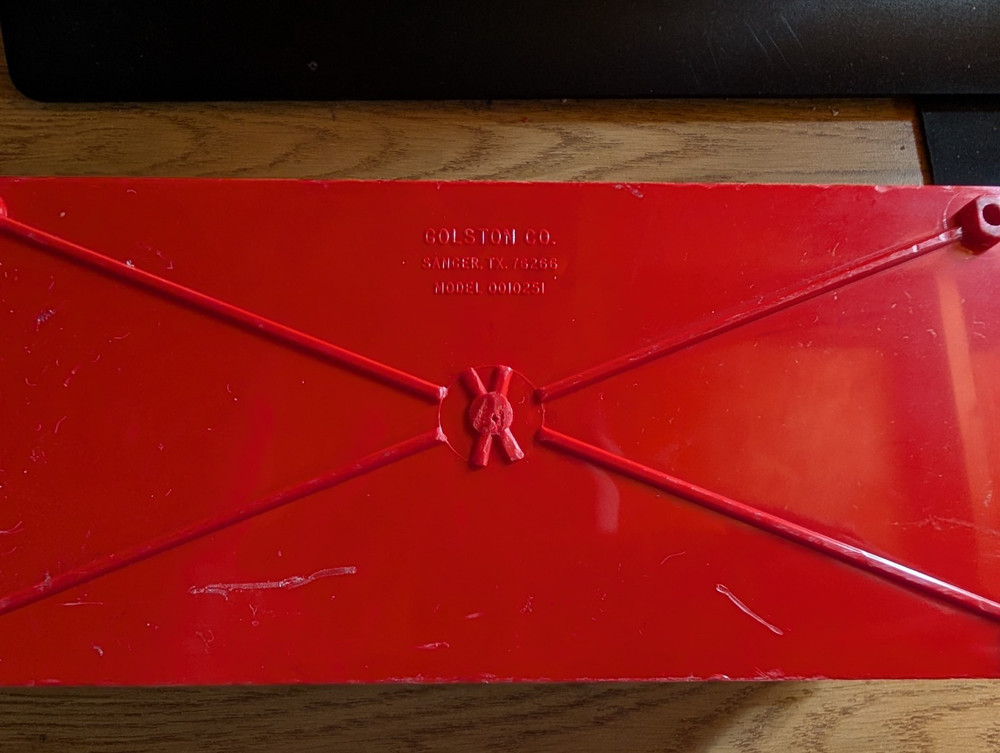 $25 PENNIES Holder RED Plastic Tray