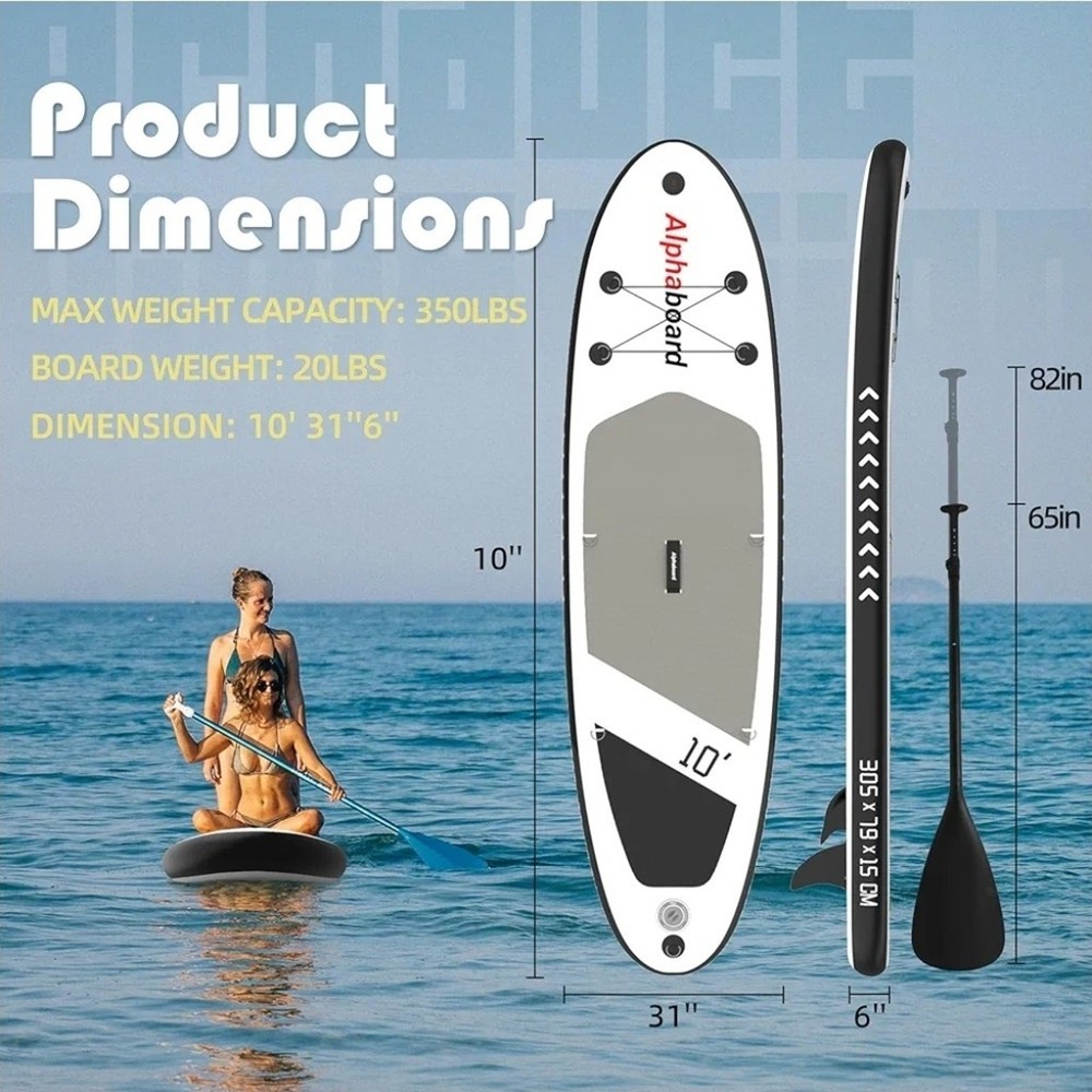 Inflatable Stand Up Paddle Board with SUP Accessories & Backpack. Paddle Boards