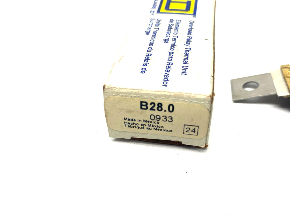 Square D B28.0 Thermal Overload Relay Element