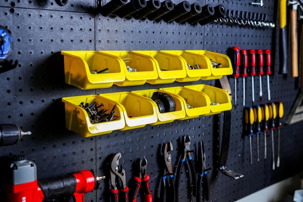 Peg board Bin Kit - Kit PB-4 - Pegboard Accessories for Garage Storage & Tool...