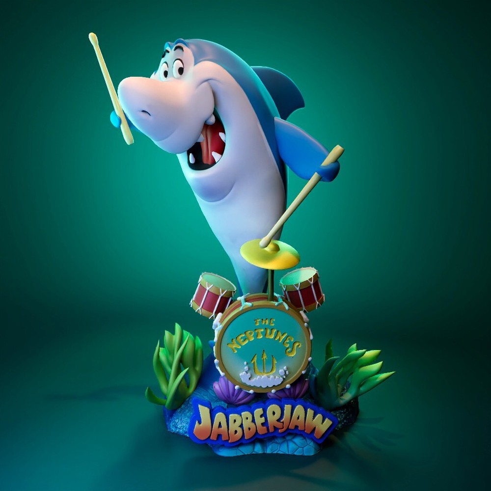 UNPAINTED Jabberjaw 3d Printed Model Kit UW