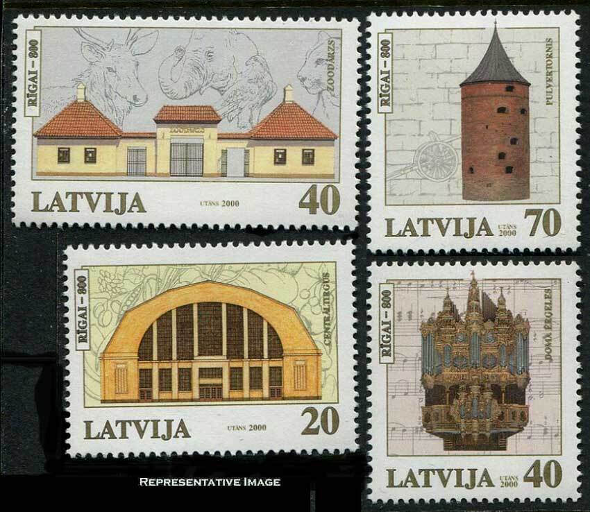 Latvia Scott 508-511 Mint never hinged.