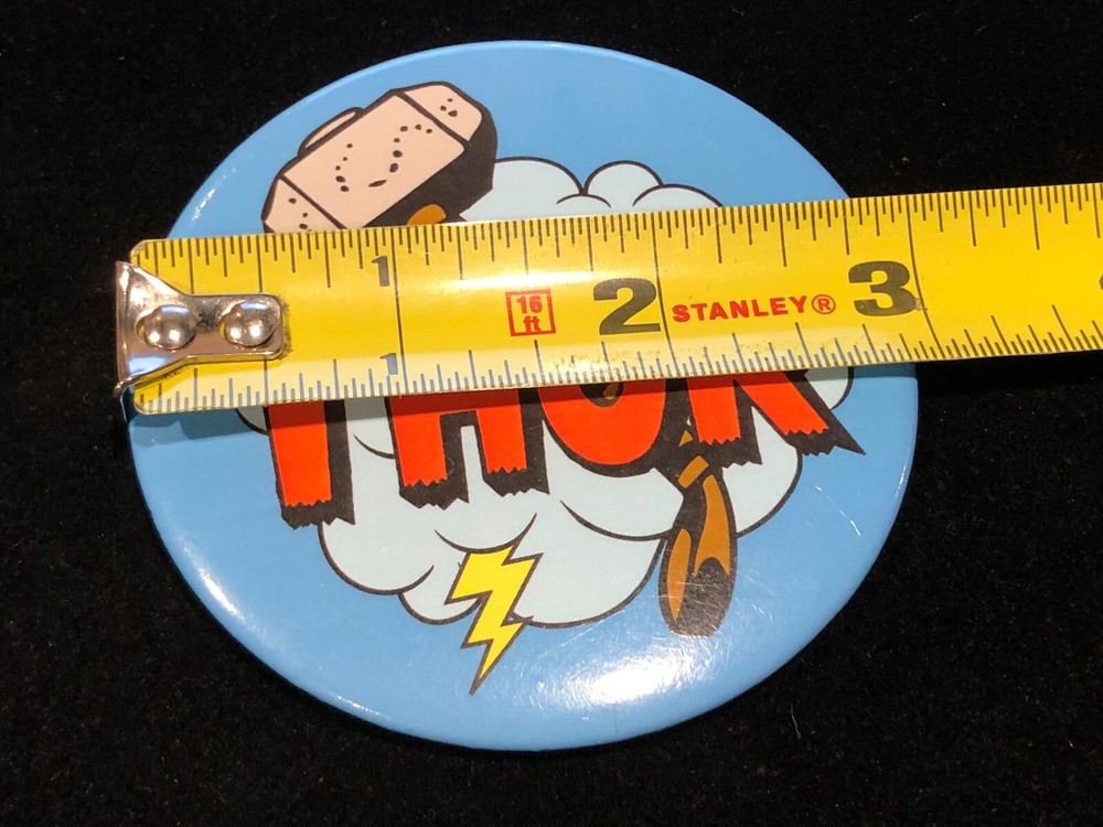 Vintage Metal Button Pin Pinback Button The Mighty THOR